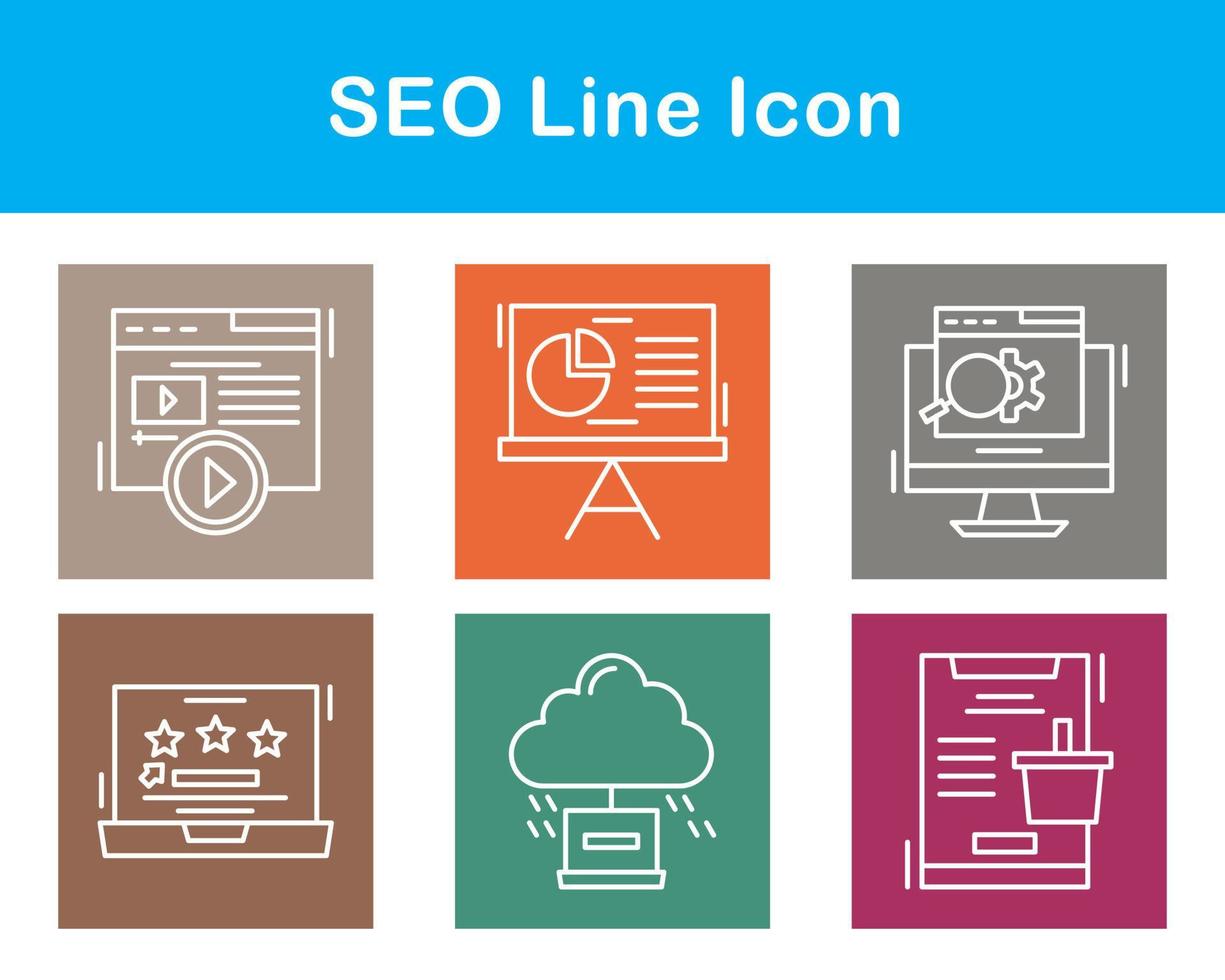 seo vector icoon reeks