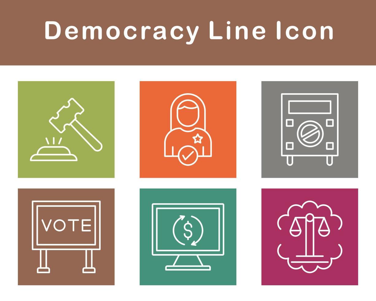 democratie vector icoon reeks