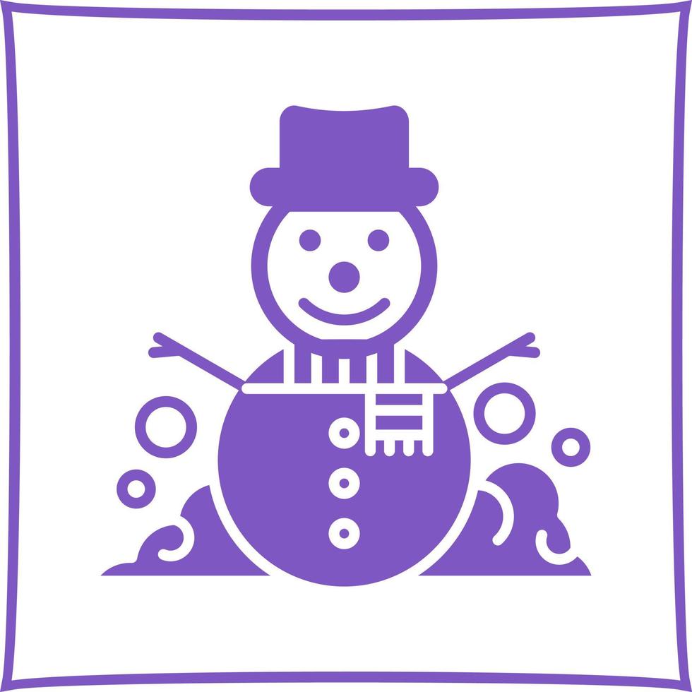 sneeuwman vector icoon