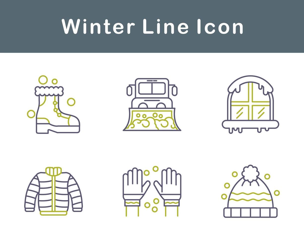 winter vector icoon reeks
