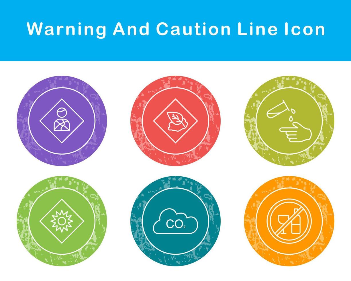 waarschuwing en voorzichtigheid vector icoon reeks