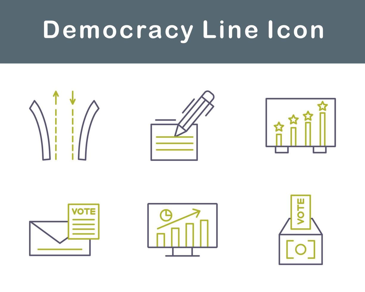 democratie vector icoon reeks