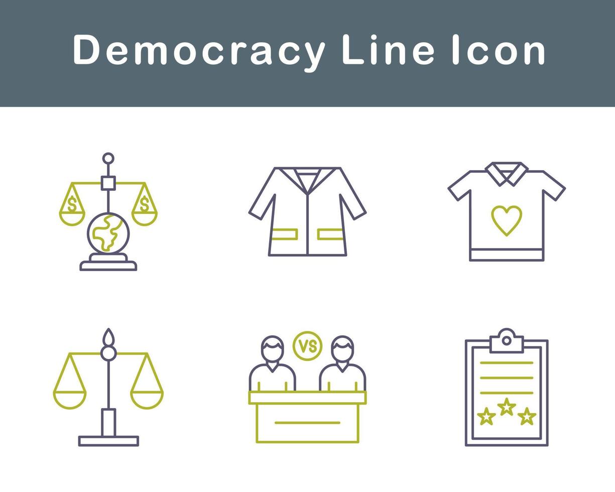 democratie vector icoon reeks