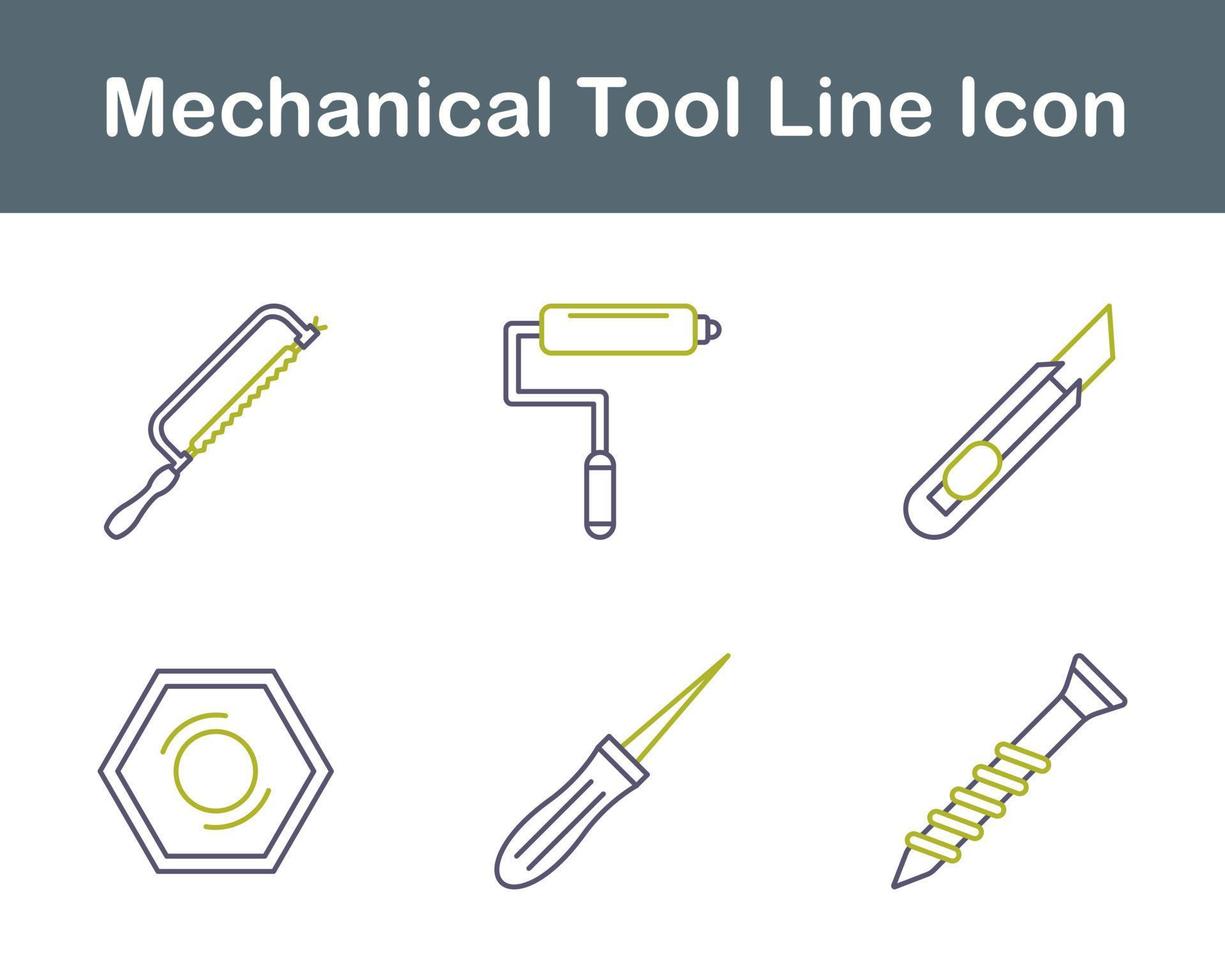mechanisch gereedschap vector icoon reeks