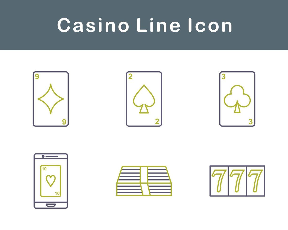 casino vector icoon reeks