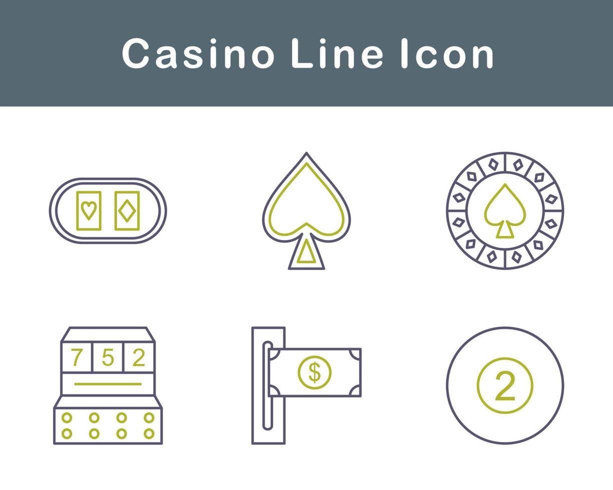 casino vector icoon reeks