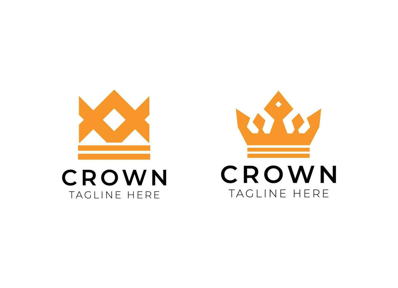 wijnoogst kroon logo Koninklijk koning koningin abstract logo ontwerp vector sjabloon. meetkundig symbool logotype concept icoon.