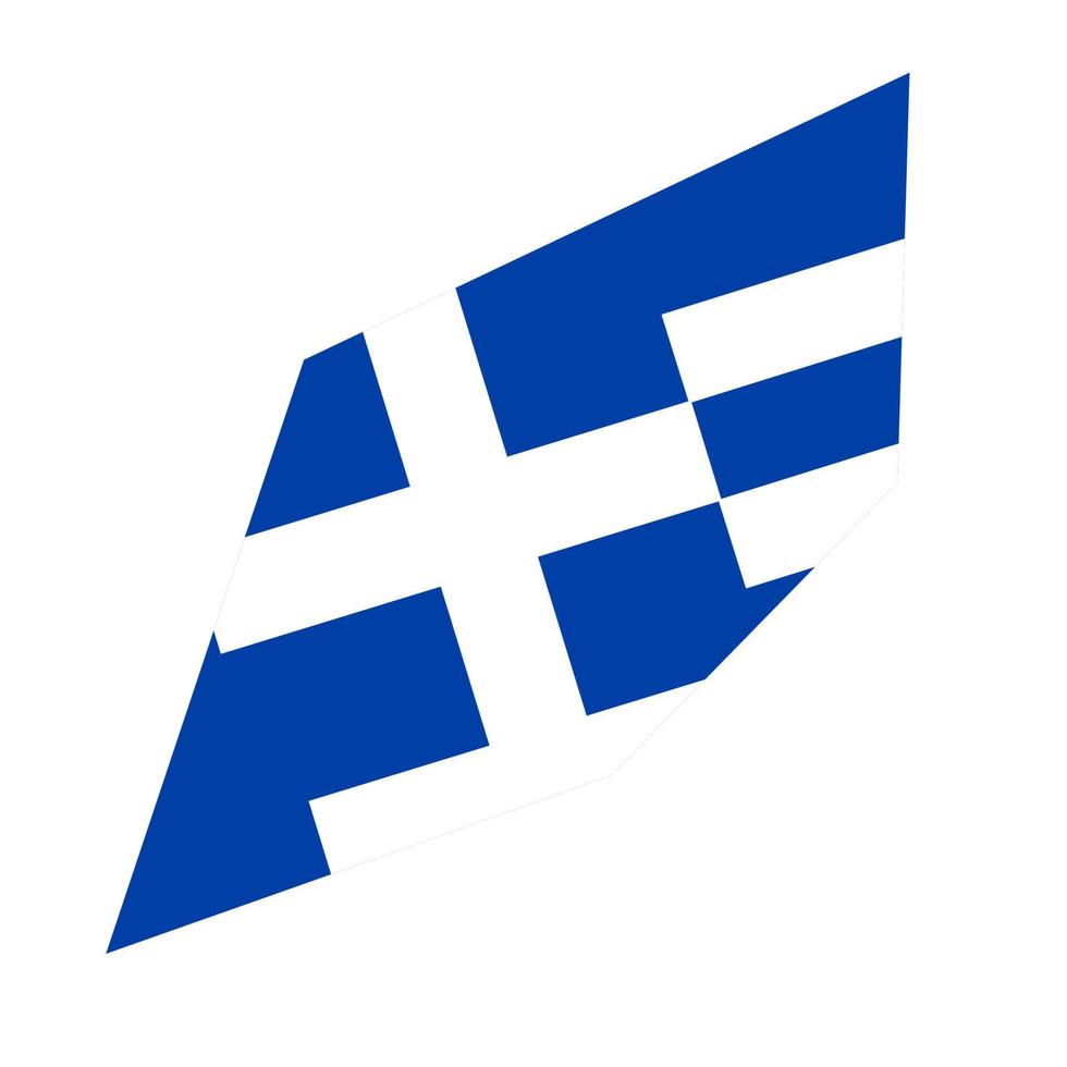 Griekenland vlag ontwerp illustratie, gemakkelijk ontwerp met elegant concept vector