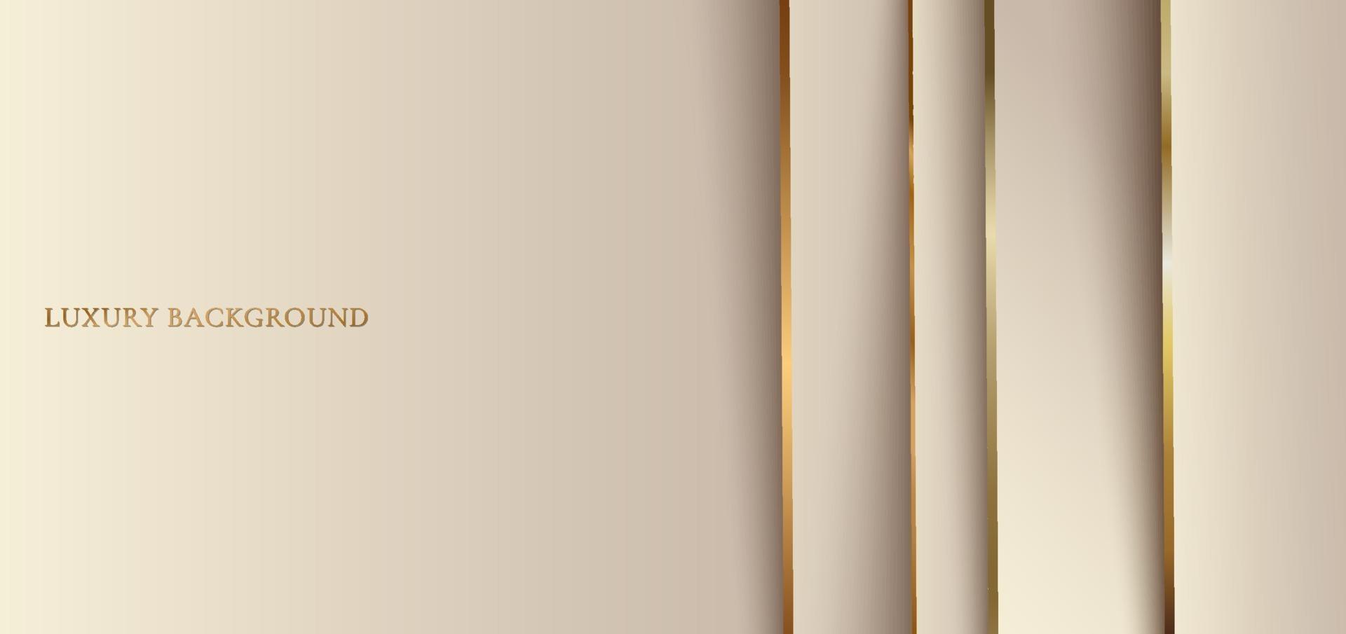 abstracte elegante verticale gouden strepen overlappende laag met schaduw op gouden achtergrond vector