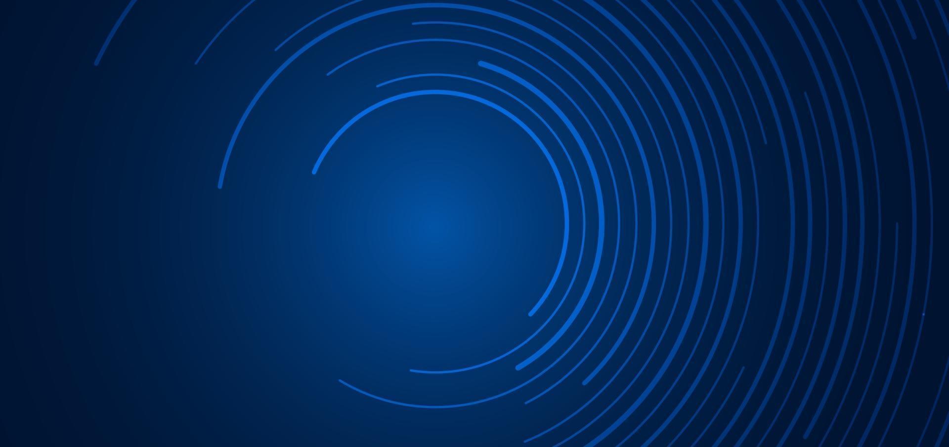 abstracte technologie futuristische concept blauwe cirkelvormige lijnen banner ontwerp verbinding vector