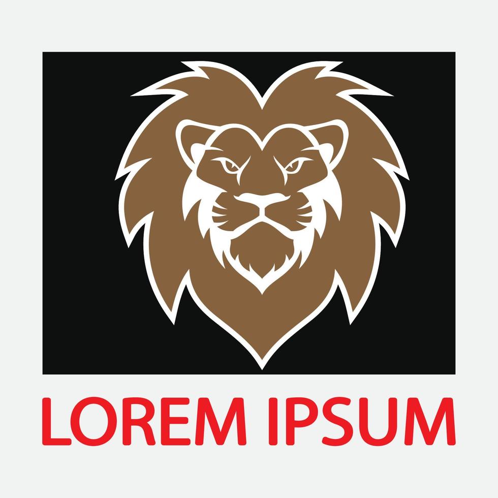 leeuw logo sjabloon vector pictogram