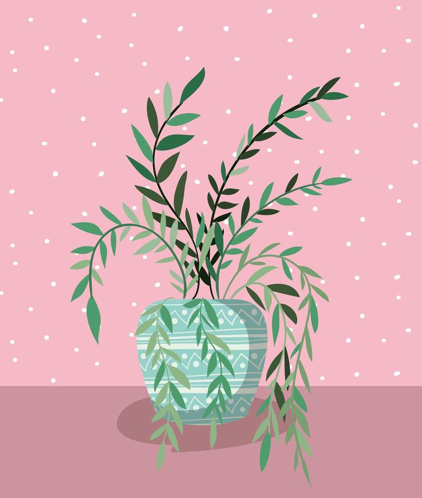 kamerplant in pot pictogram vector