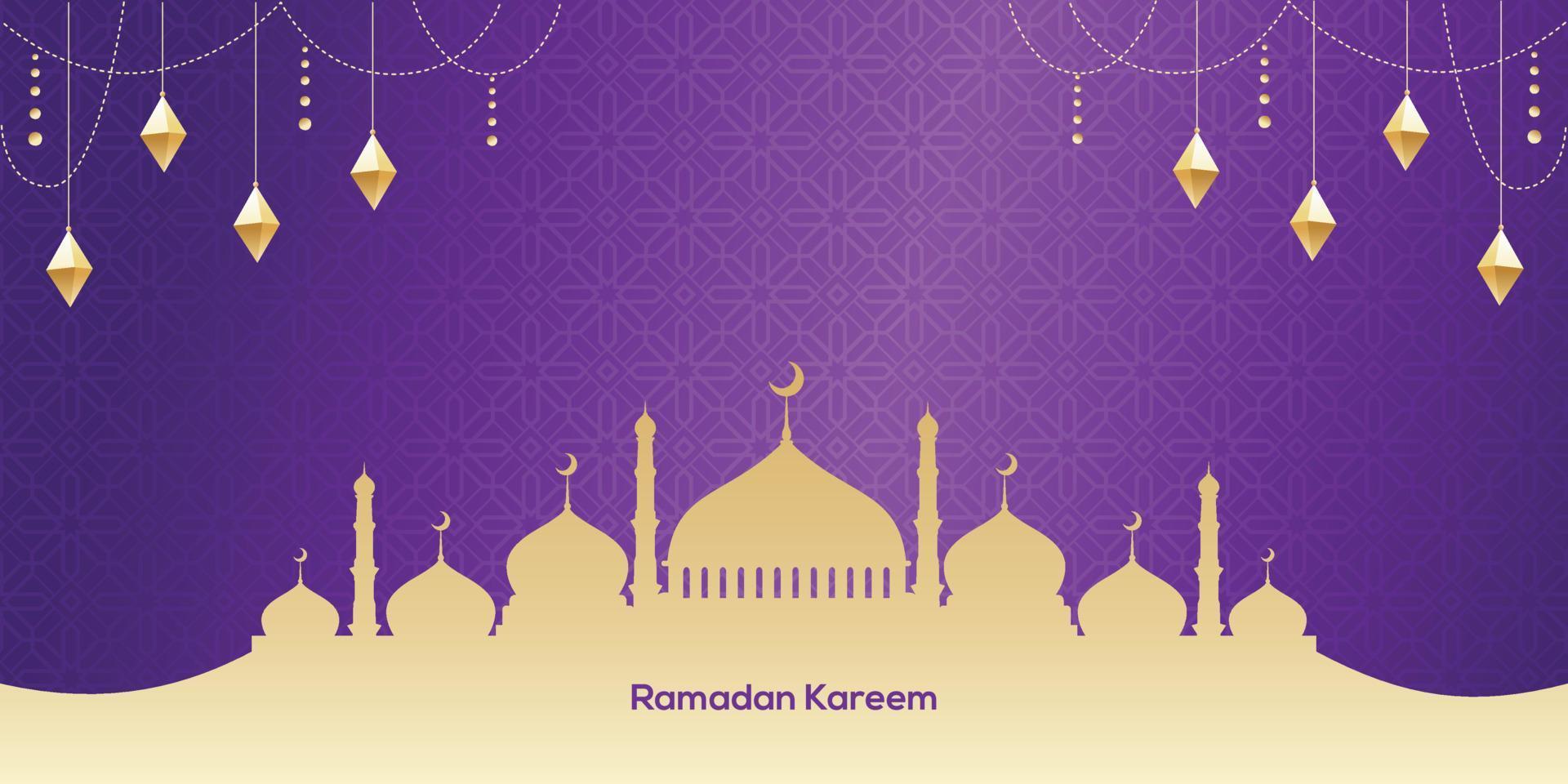 Ramadan kareem Islamitisch achtergrond vector. gelukkig Islamitisch nieuw hijri jaar. grafisch ontwerp voor de decoratie van geschenk certificaten, banners en folder. vector