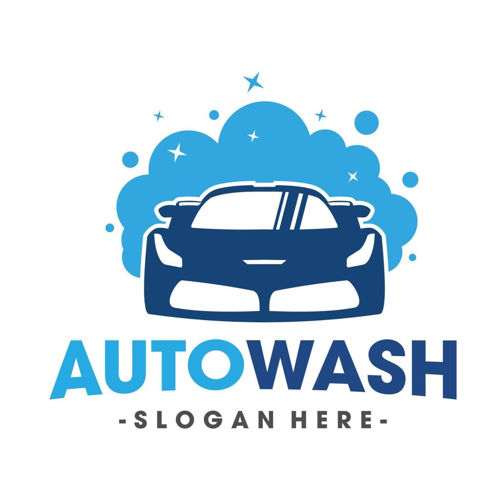 auto wassen logo. auto spa logo inspiratie vector