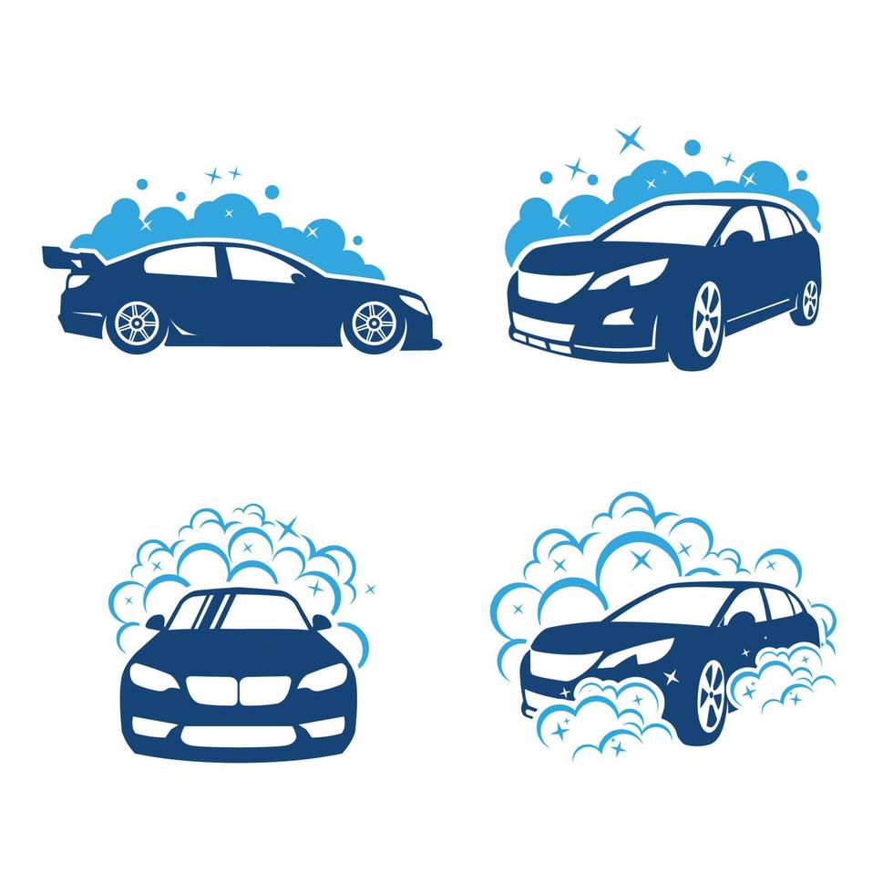 auto wassen logo. auto spa logo inspiratie vector