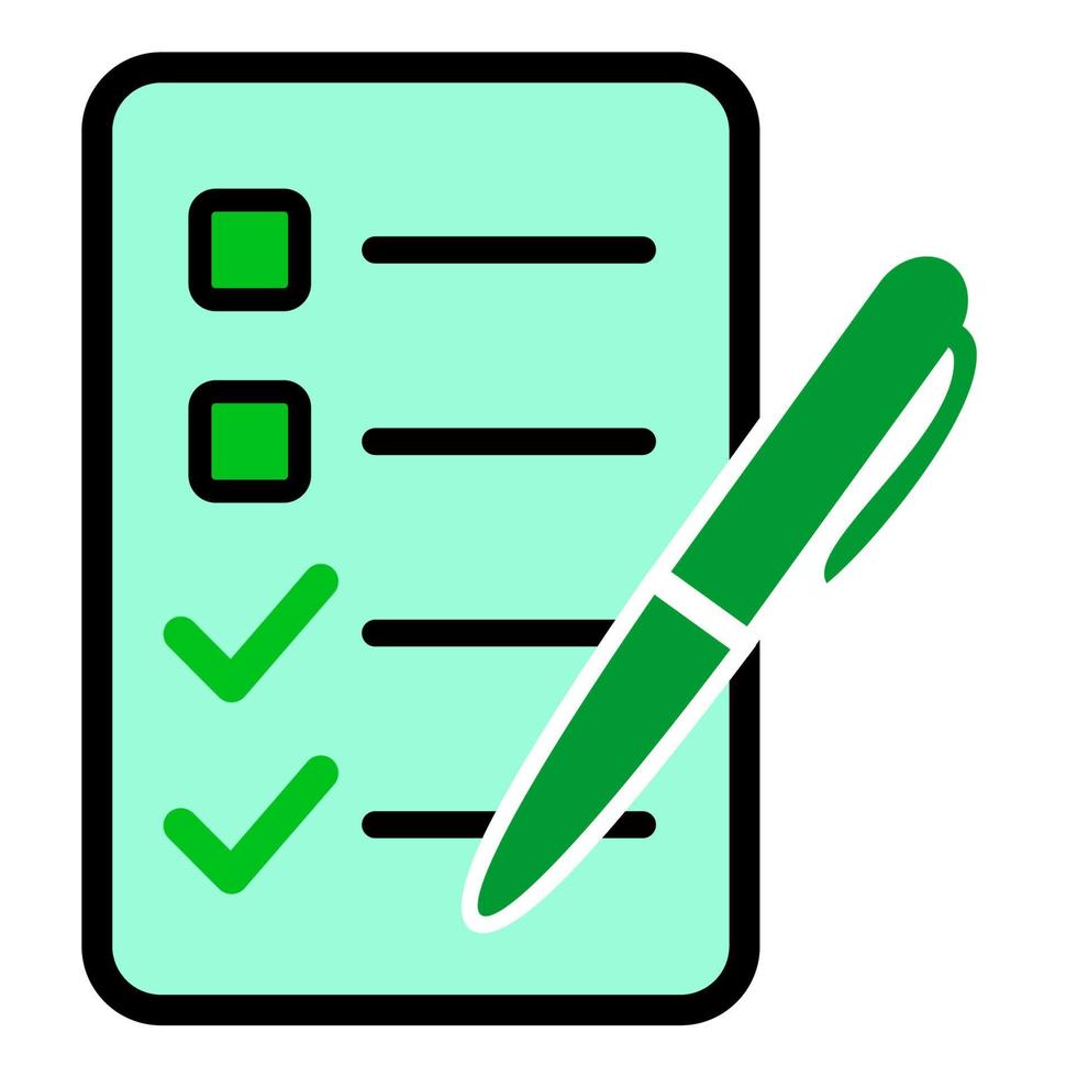illustratie vector grafisch van lijst, checklist icoon