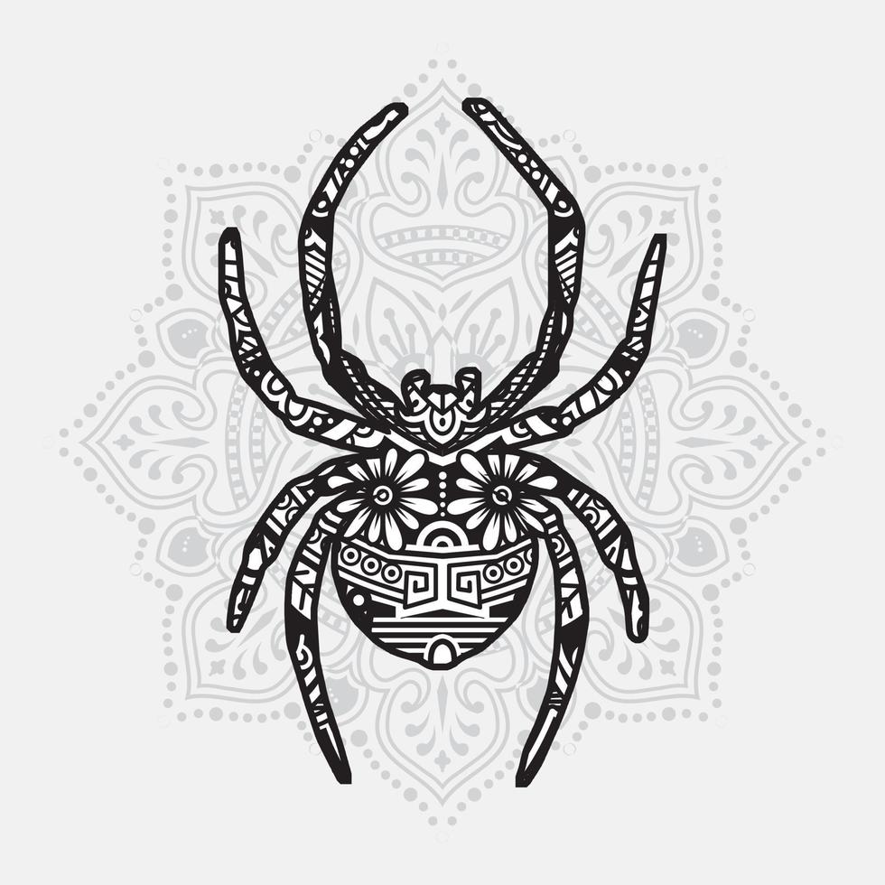 insecten mandala. vintage decoratieve elementen. oosters patroon, vectorillustratie. vector