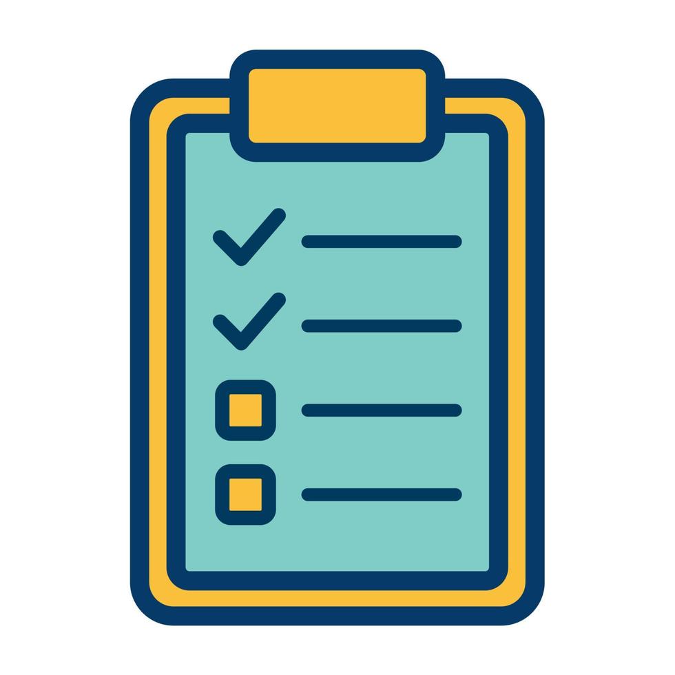 illustratie vector grafisch van lijst, checklist icoon