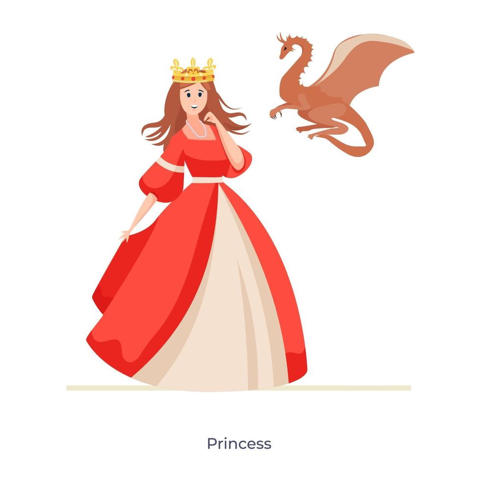 jonge prinses avatar vector