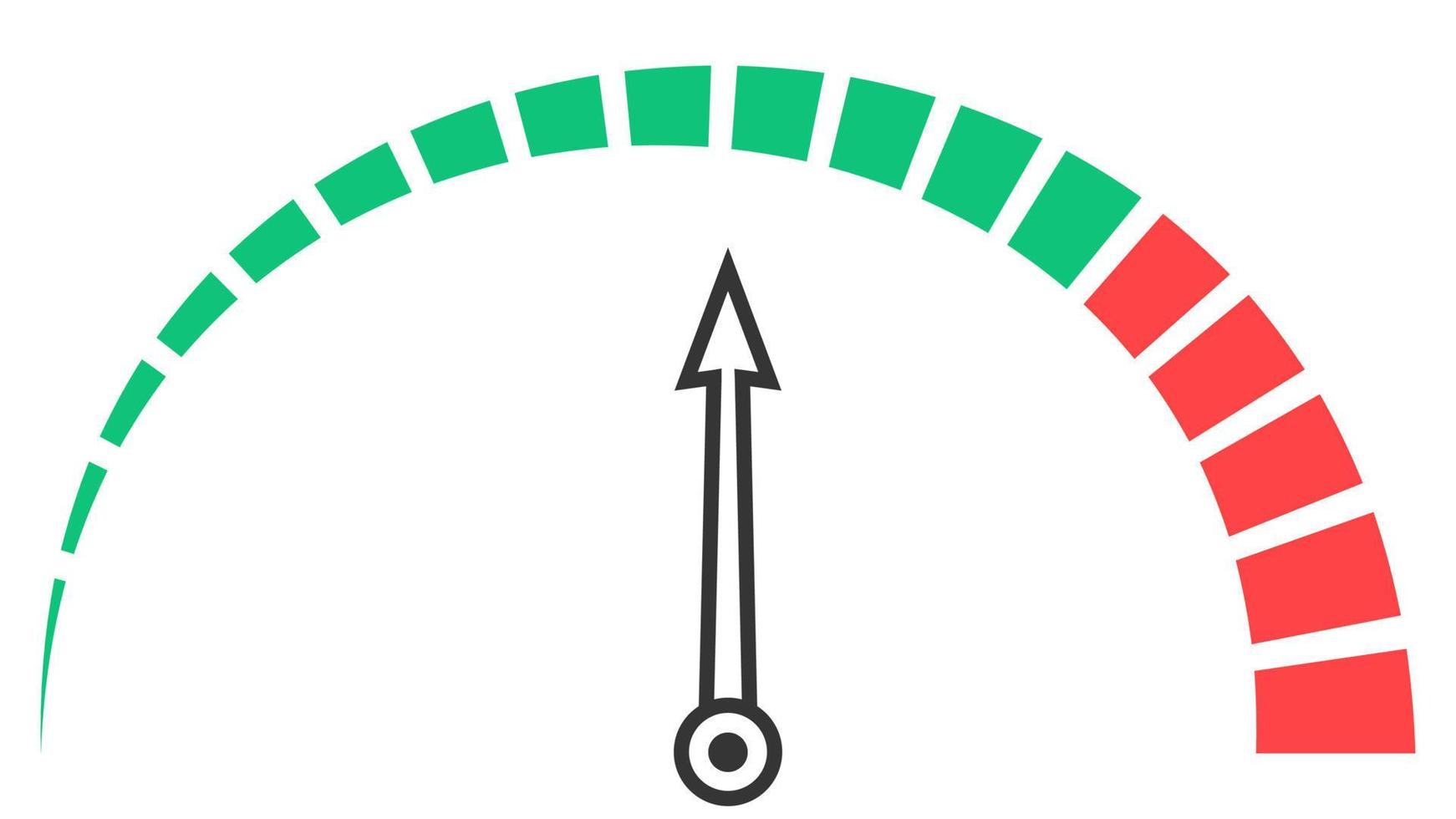 snelheidsmeter peilen brandstof, versnellen meter schaal, meting snelheid prestatie spanning vector