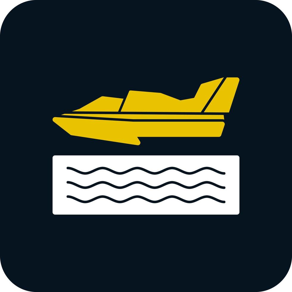 watervliegtuig racing vector icoon ontwerp