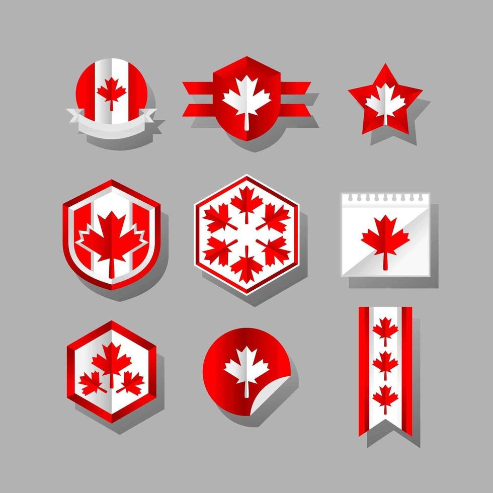 nationale patriot dag canada sticker vector