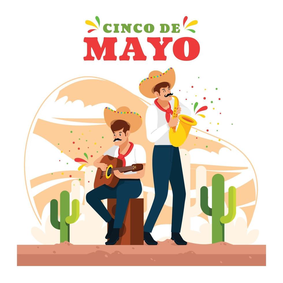 cinco de mayo viering achtergrond vector