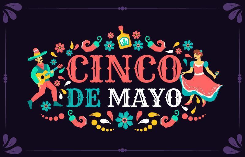 dansen voor cinco de mayo-evenement vector