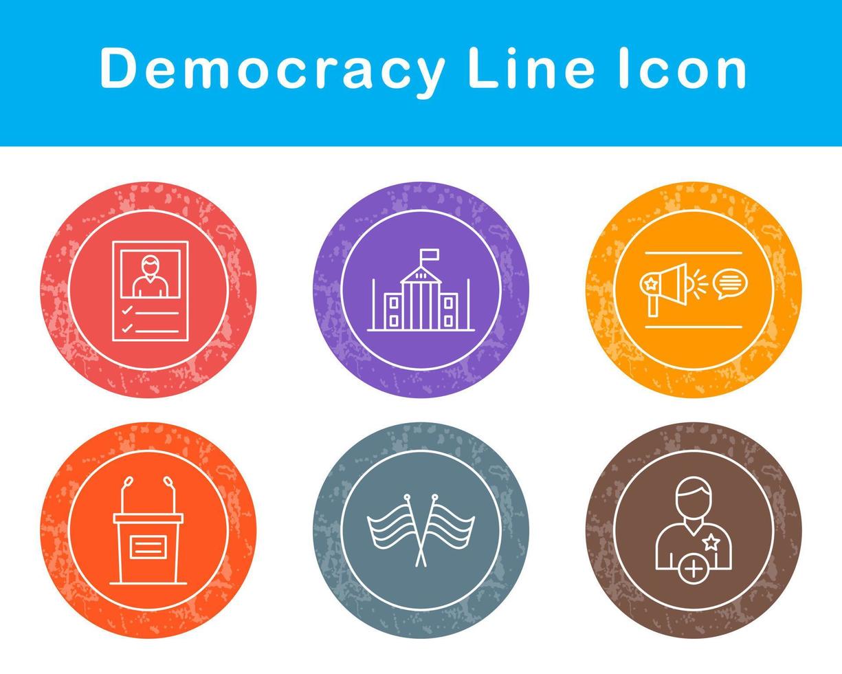 democratie vector icoon reeks