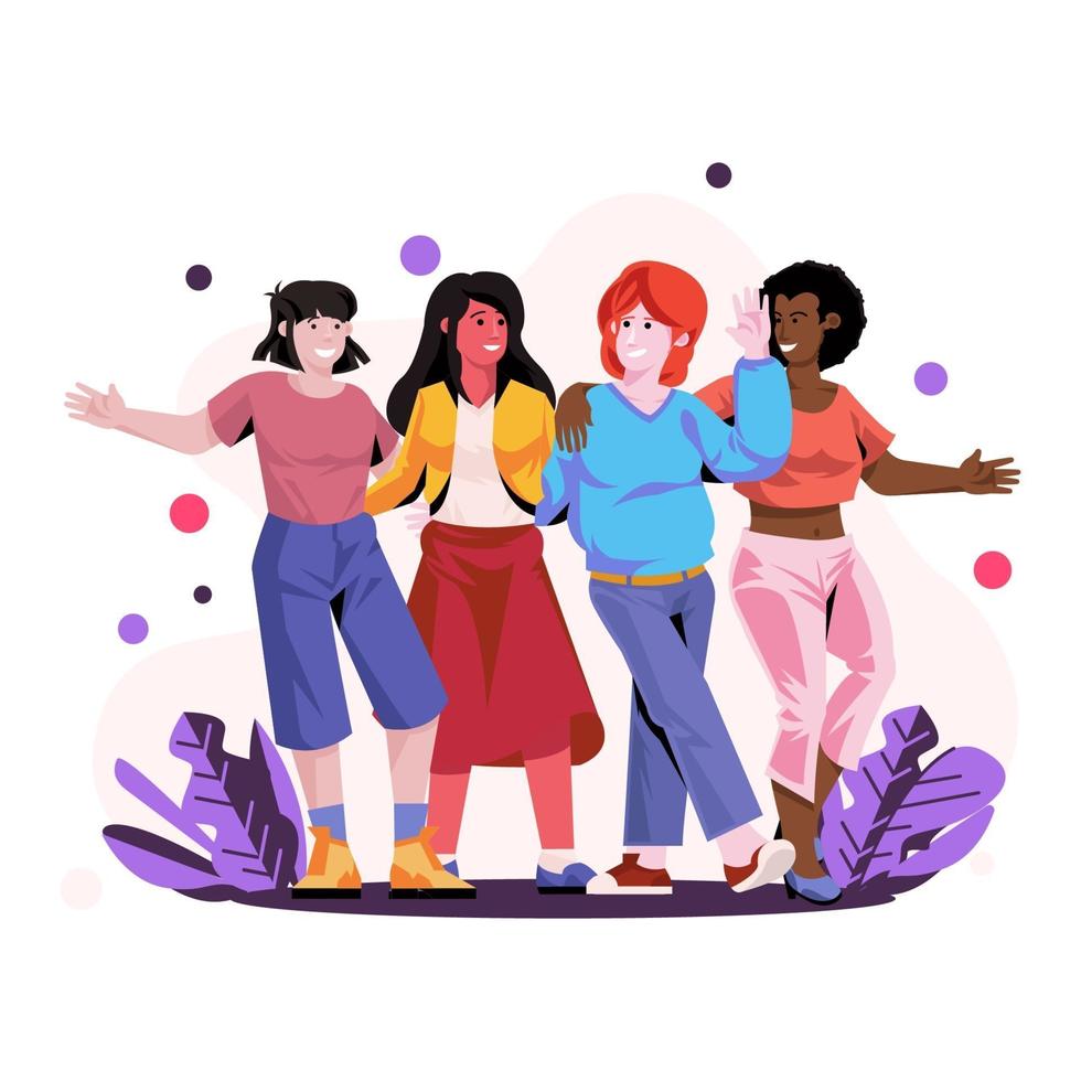 vrouw diversiteit illustratie vector