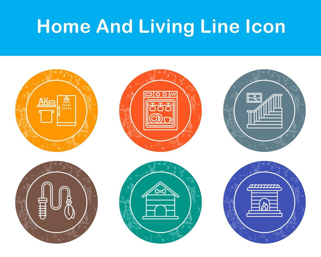 huis en leven vector icoon reeks