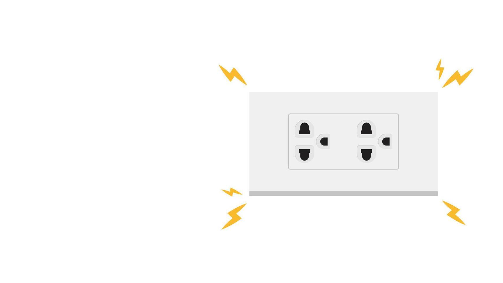 drie oog plug vector. behang. vrij ruimte voor tekst. kopiëren ruimte. gelekt elektriciteit. vector