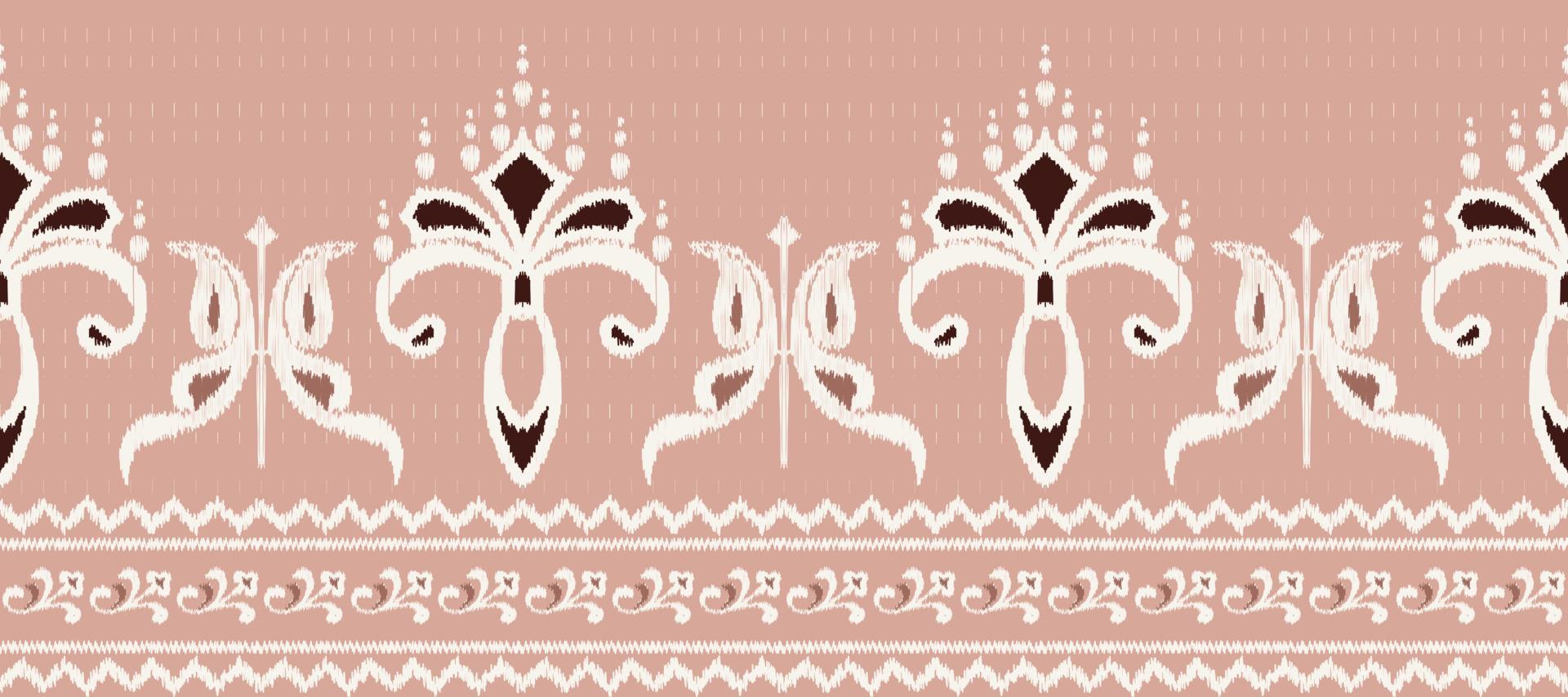 Afrikaanse ikat damast paisley borduurwerk achtergrond. meetkundig etnisch oosters patroon traditioneel. ikat aztec stijl abstract vector illustratie. ontwerp voor afdrukken textuur,stof,sari,sari,tapijt.