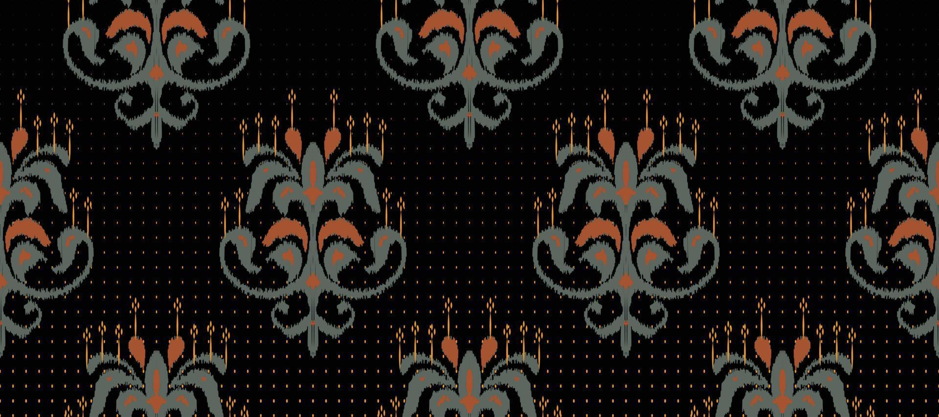 Afrikaanse ikat paisley borduurwerk. batik textiel ikat aztec naadloos patroon digitaal vector ontwerp voor afdrukken Saree kurti Borneo kleding stof grens borstel partij slijtage