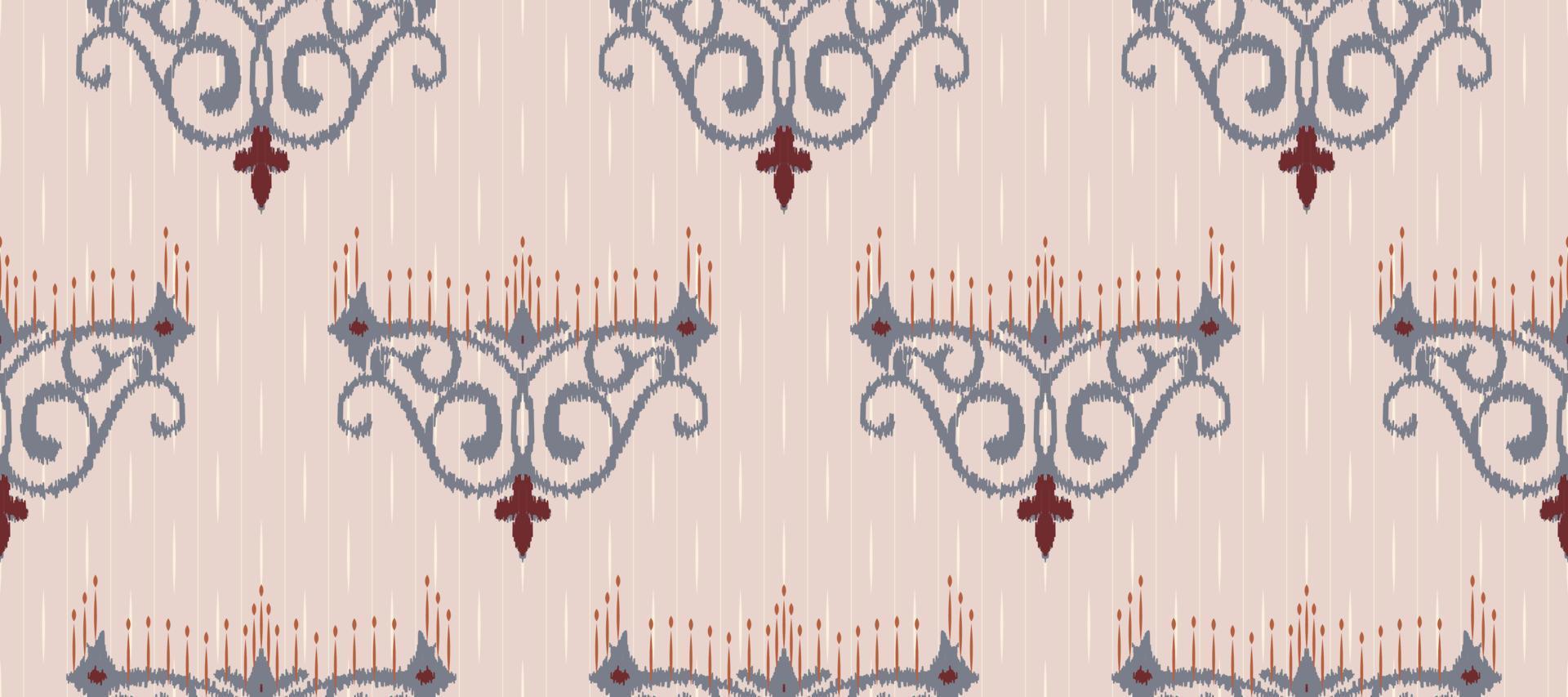 Afrikaanse ikat paisley borduurwerk. batik textiel Filipijns ikat naadloos patroon digitaal vector ontwerp voor afdrukken Saree kurti Borneo kleding stof grens ikkat dupatta