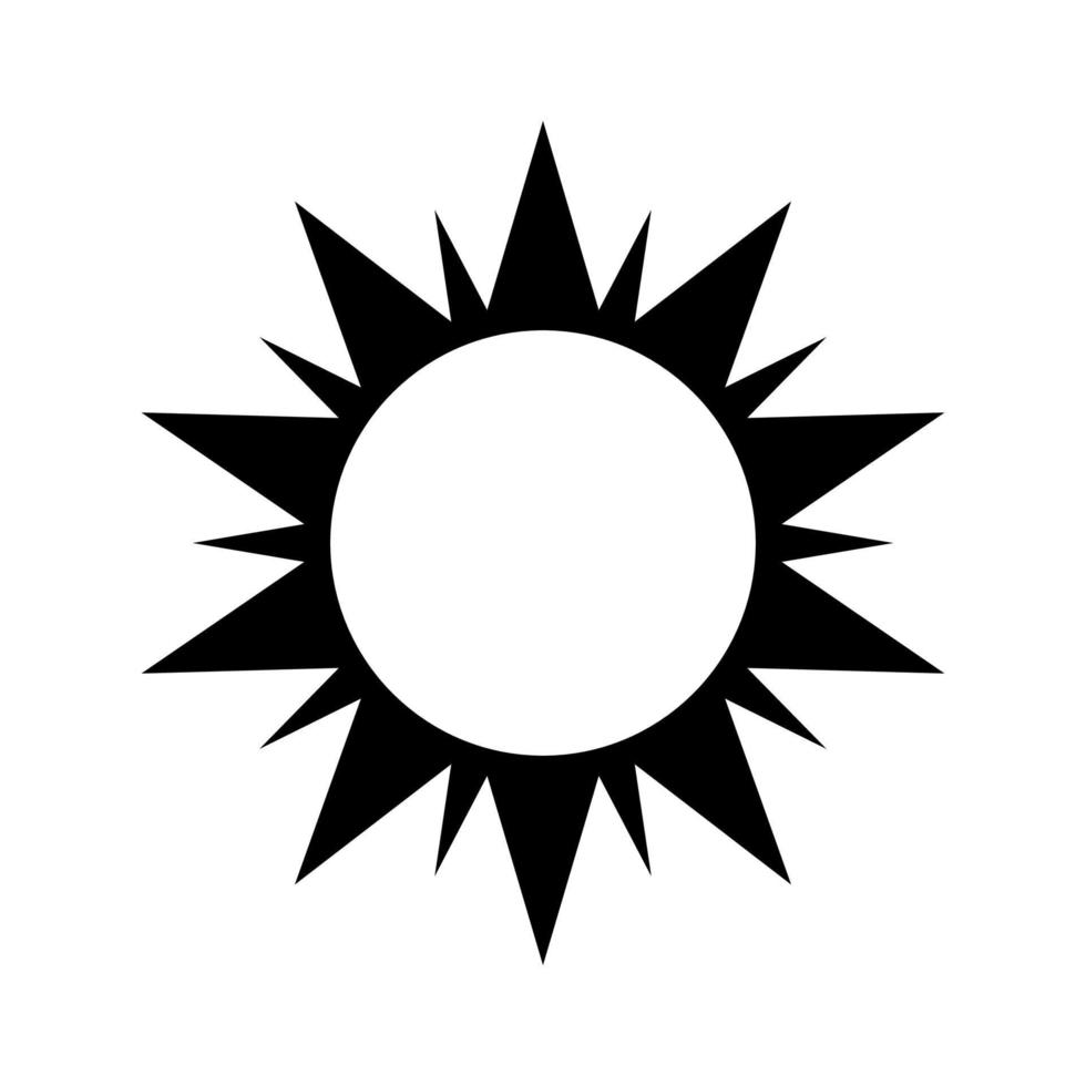 zon icoon vector. gemakkelijk minimaal modern ontwerp. vector