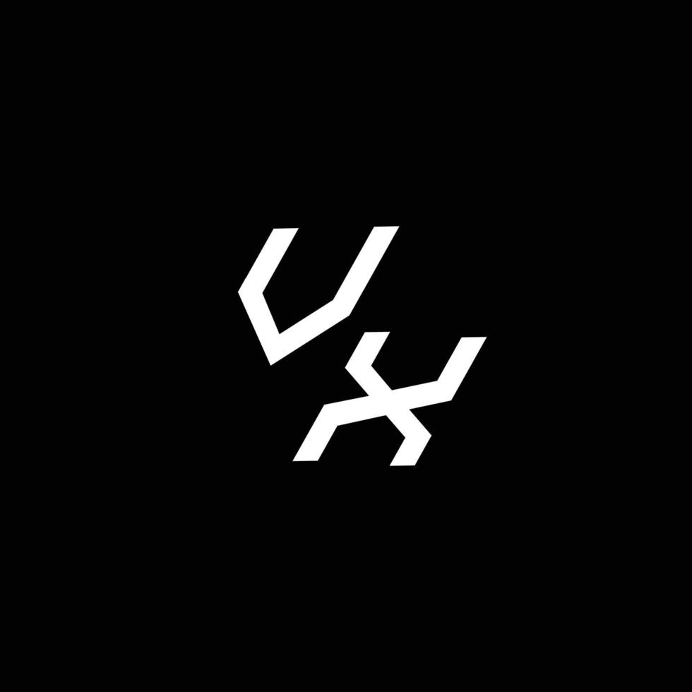 vx logo monogram met omhoog naar naar beneden stijl modern ontwerp sjabloon vector