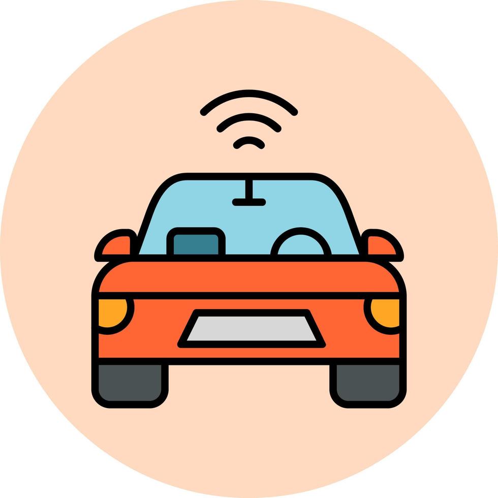 autonome auto vector icon vector