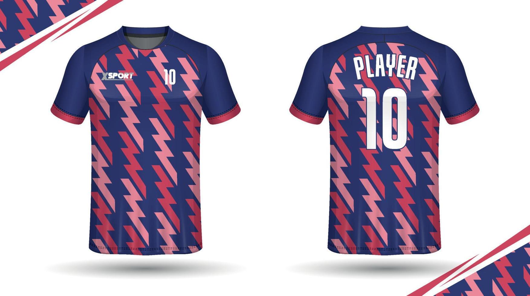 voetbal Jersey ontwerp voor sublimatie, sport t overhemd ontwerp vector