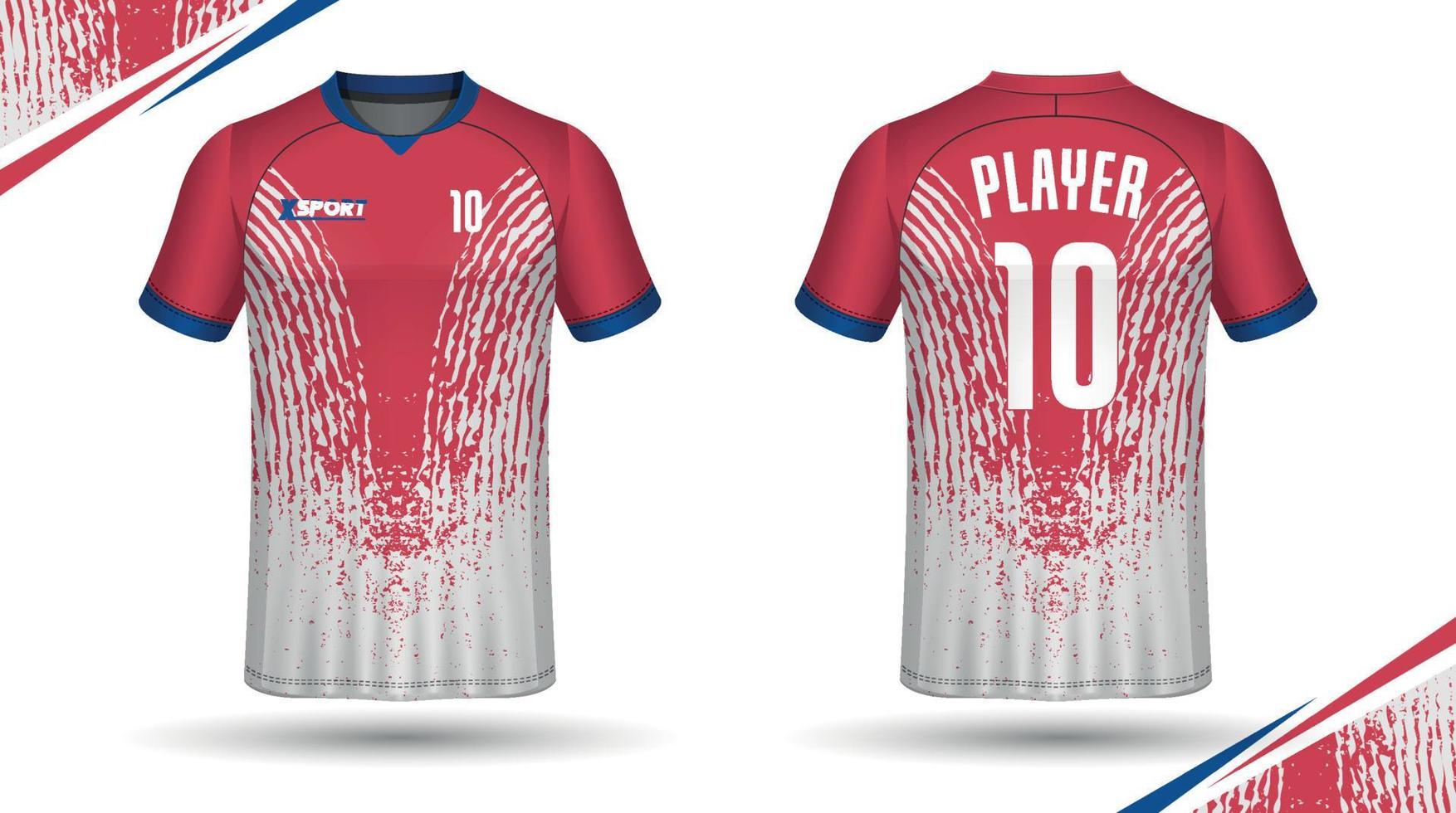 voetbal Jersey ontwerp voor sublimatie, sport t overhemd ontwerp vector