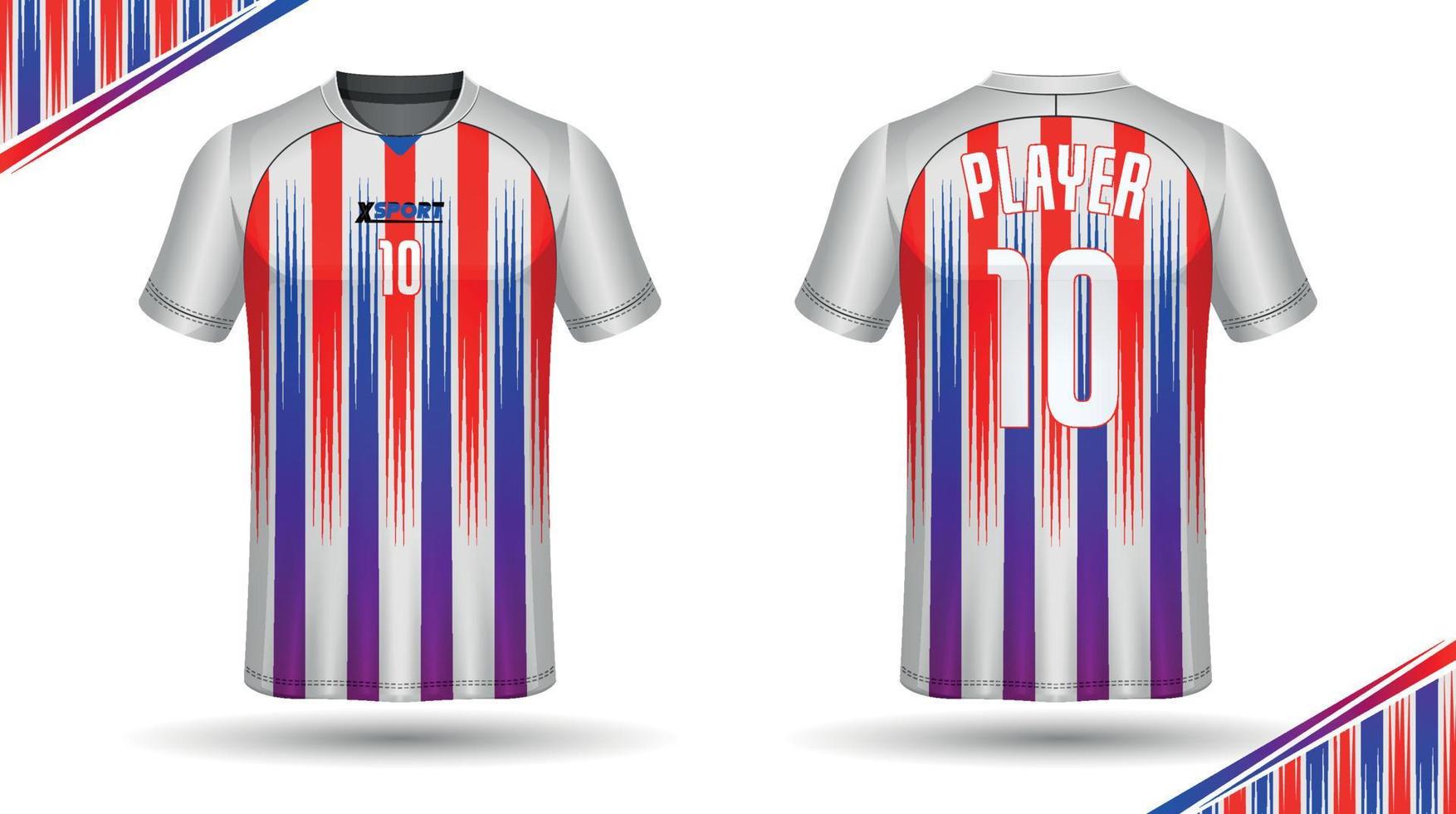 voetbal Jersey ontwerp voor sublimatie, sport t overhemd ontwerp vector