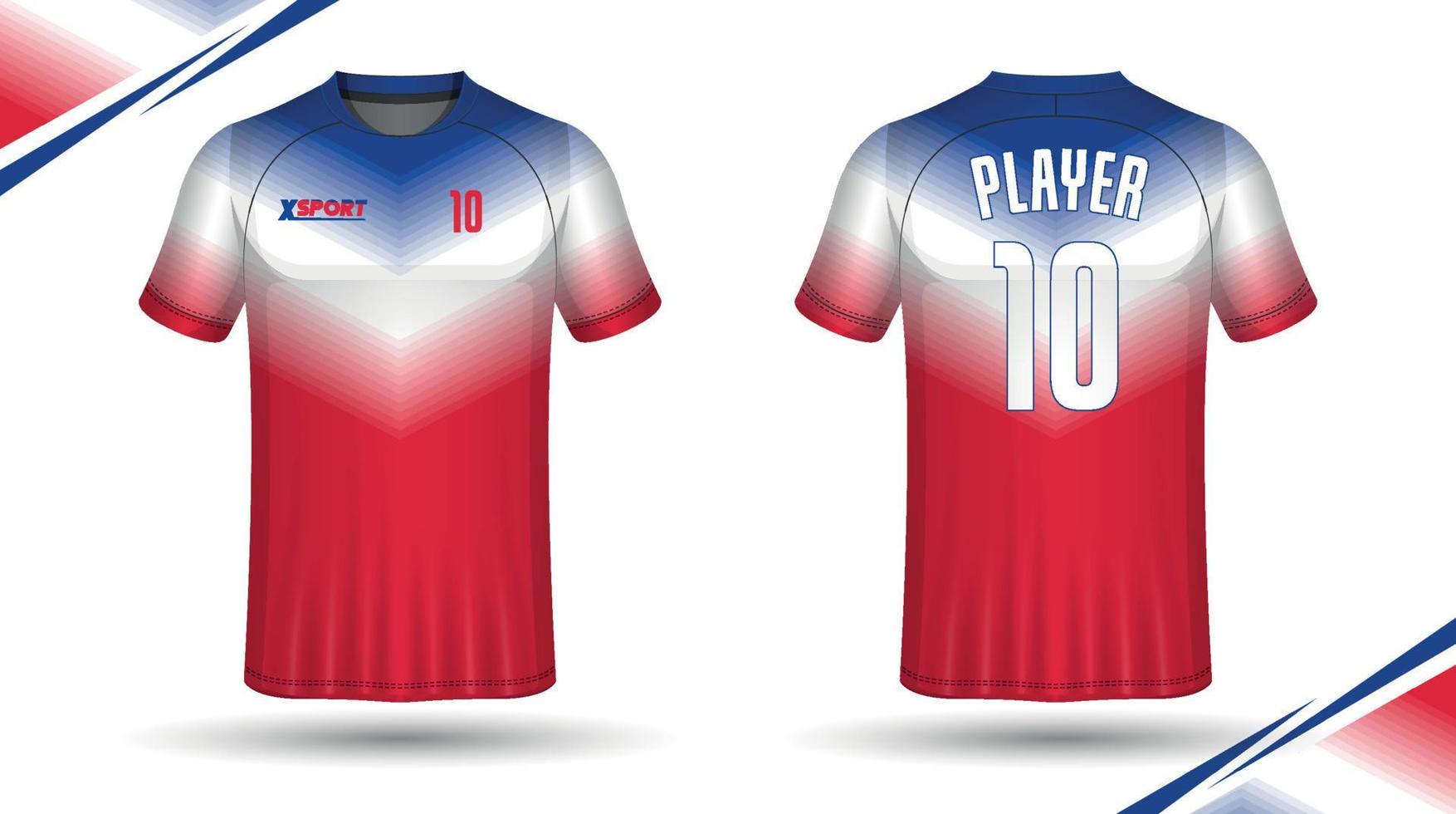 voetbal Jersey ontwerp voor sublimatie, sport t overhemd ontwerp vector