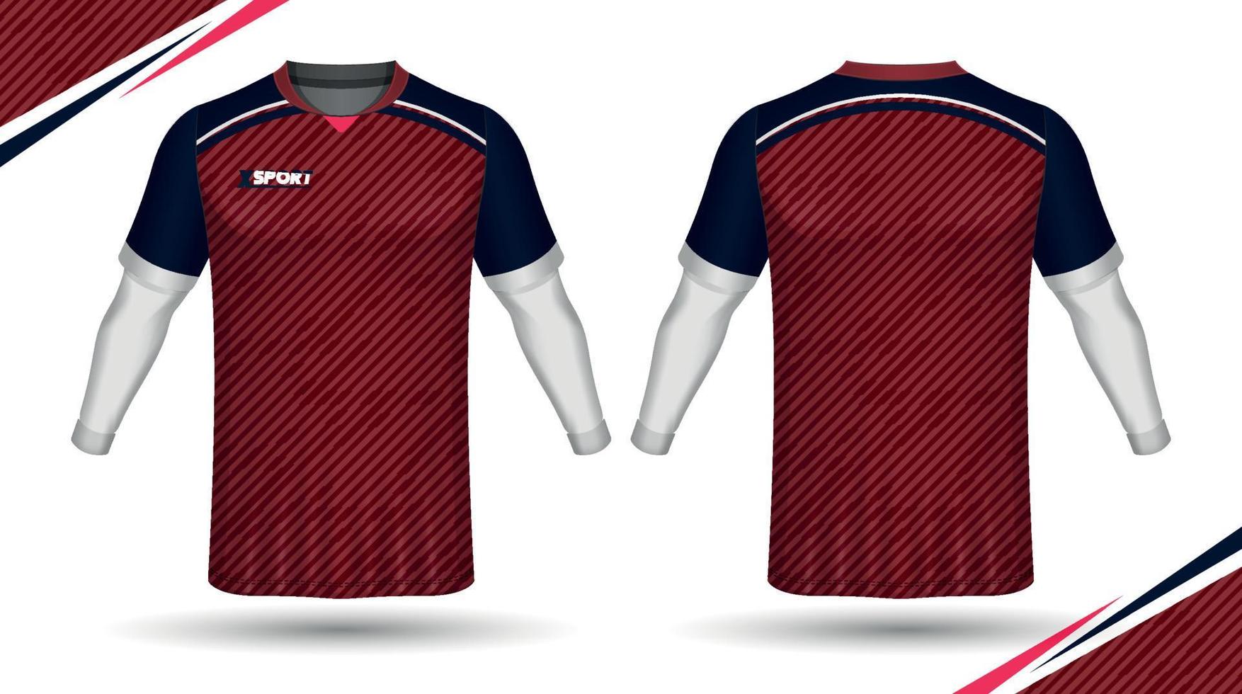 voetbal Jersey ontwerp voor sublimatie, sport t overhemd ontwerp vector