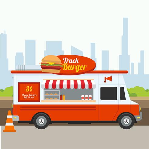vrachtwagen hamburger vector