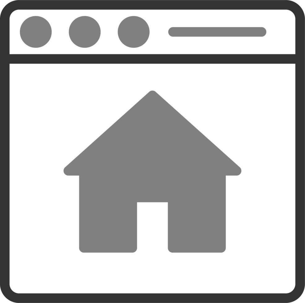 huis bladzijde vector icoon