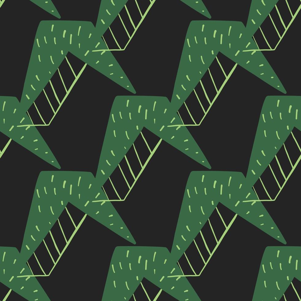 vector naadloze structuurpatroon als achtergrond. hand getrokken, groene, zwarte kleuren.