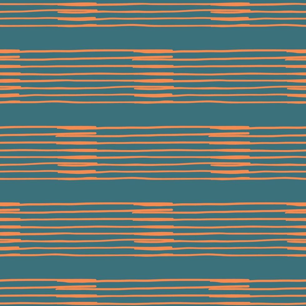 vector naadloze structuurpatroon als achtergrond. hand getrokken, blauwe, oranje kleuren.
