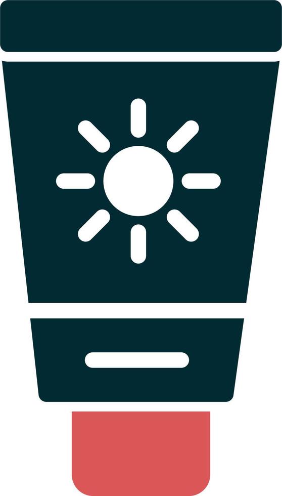 zonnebrandcrème vector icon