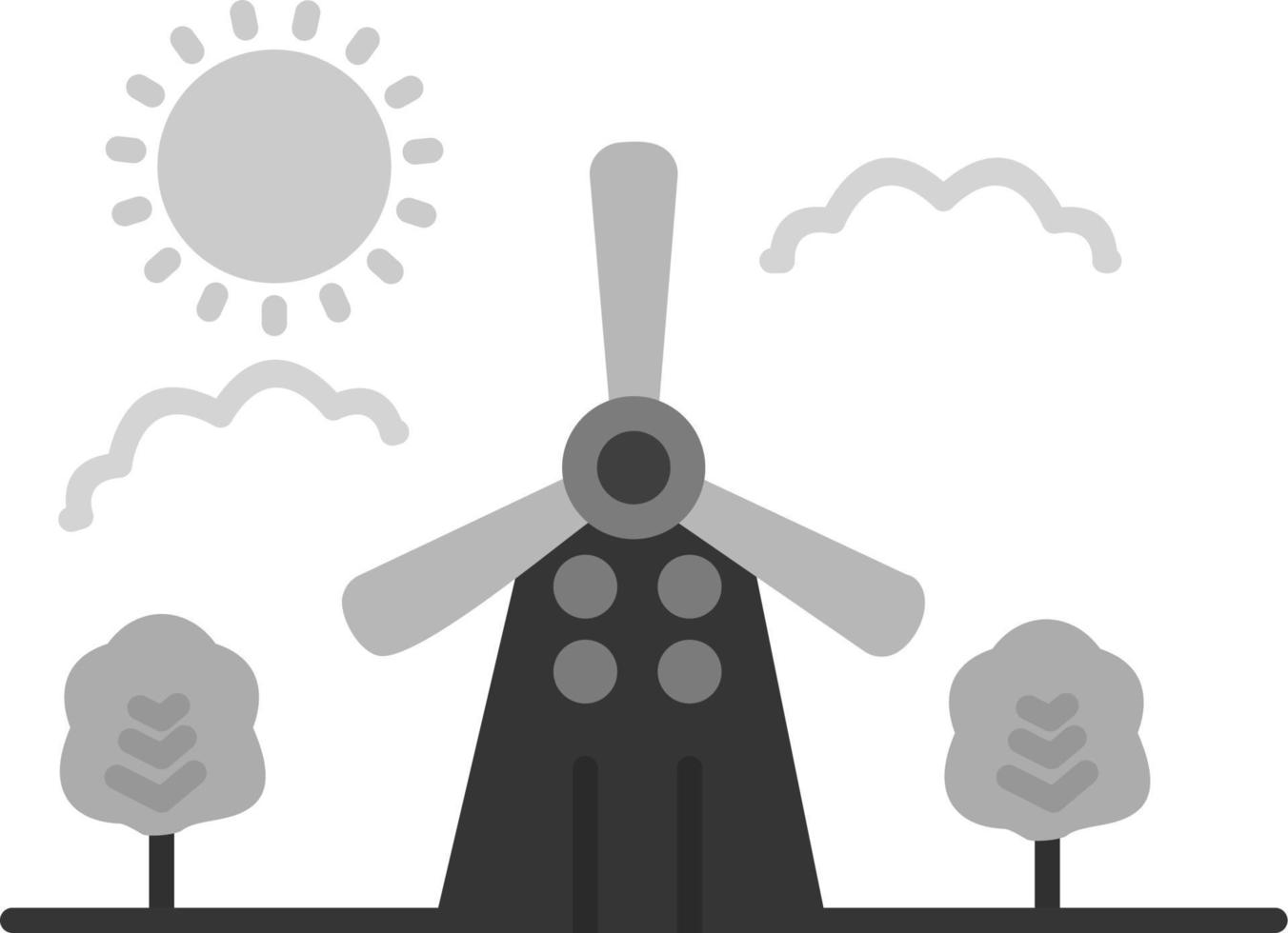 wind turbine vector icoon