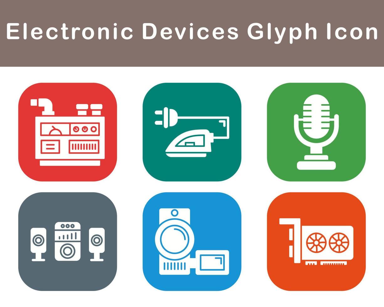 elektronisch apparaten vector icoon reeks